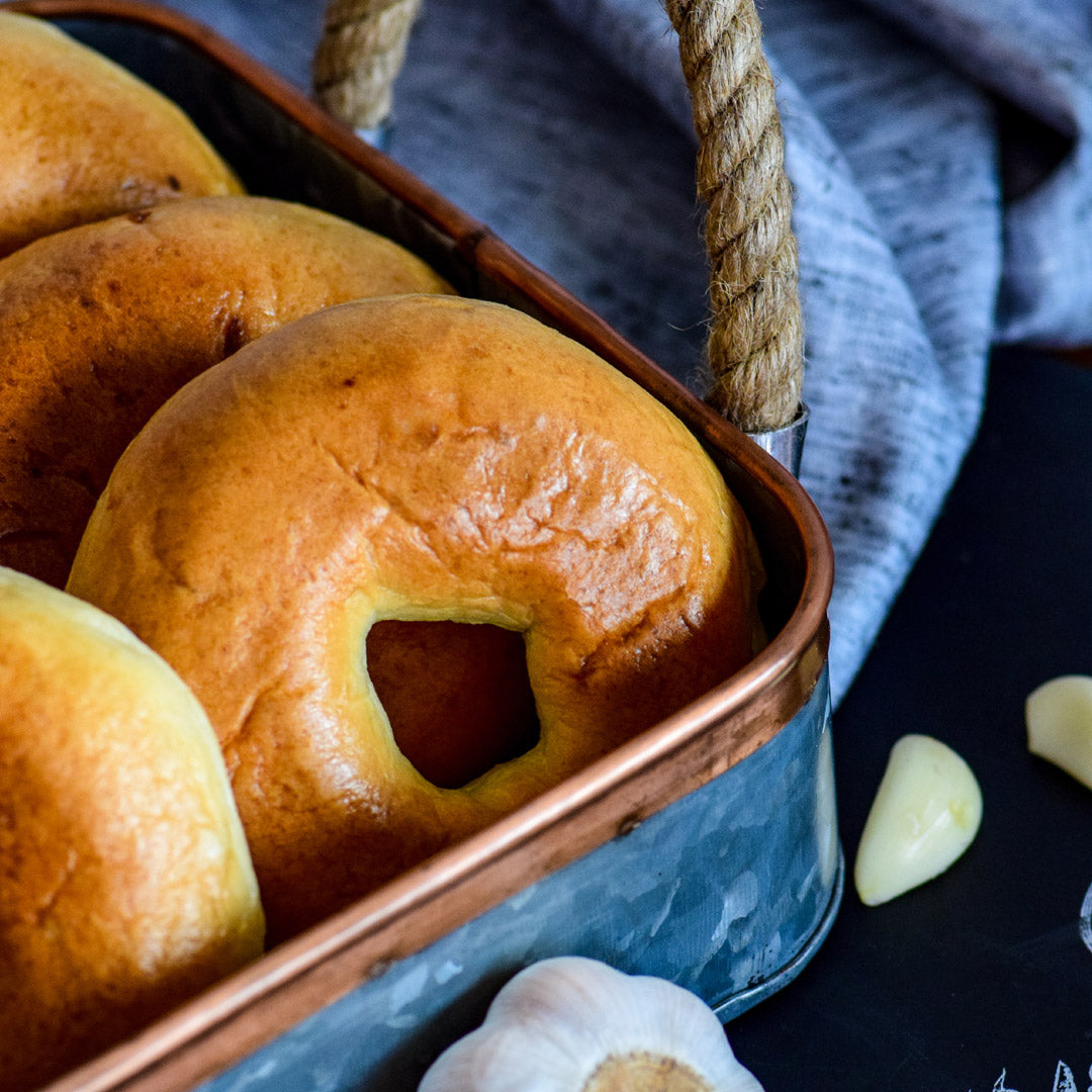 Garlic and Onion Bagel Redmoon bakery