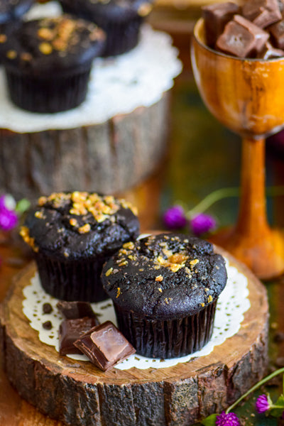 Eggless Chocolate Muffins