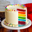 Rainbow Layer Cake-Tall