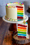 Rainbow Layer Cake-Tall